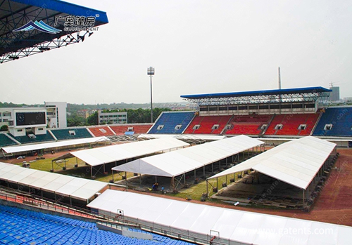 體育篷房打破傳統室內比賽場地限製  實現室外比賽即建即用