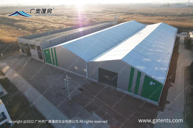 甘肅汙水處理廠環保篷房案例